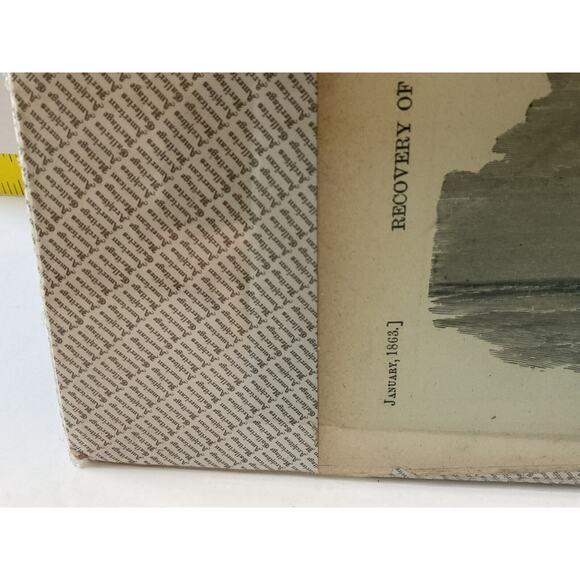 Antique Newspaper Civil War 1800s Recovery Atlantic Coast Harper Military Rare - Picture 4 of 7